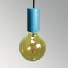 Бетонний світильник "ЦИЛІНДР" (синій)