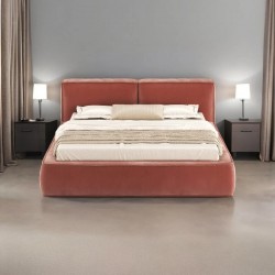 Современная мягкая двуспальная кровать "Loft"