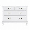 Білий дерев'яний комод "Моне" в стилі прованс, BLUM